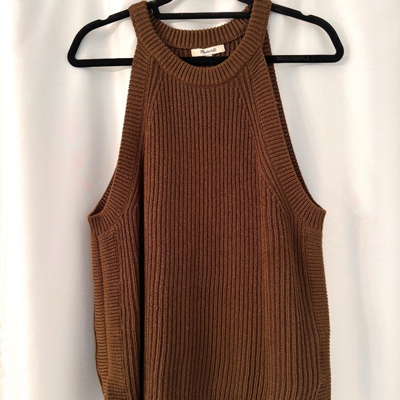 Madewell Valley brown sweater tank - Picture 2 of 4